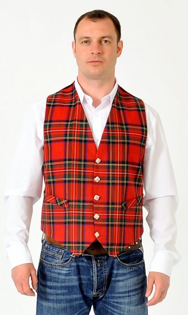 Royal Stewart Tartan Waistcoat